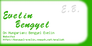 evelin bengyel business card